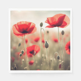 野原のケシの赤 スタンダードランチョンナプキン