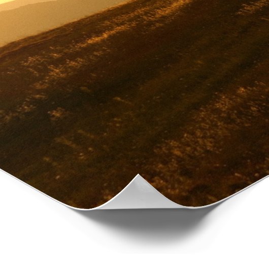 野原の孤独な木 ポスター (角)