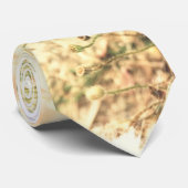 野原の野生の花がピンク色の男性のネクタイ ネクタイ (ロール)