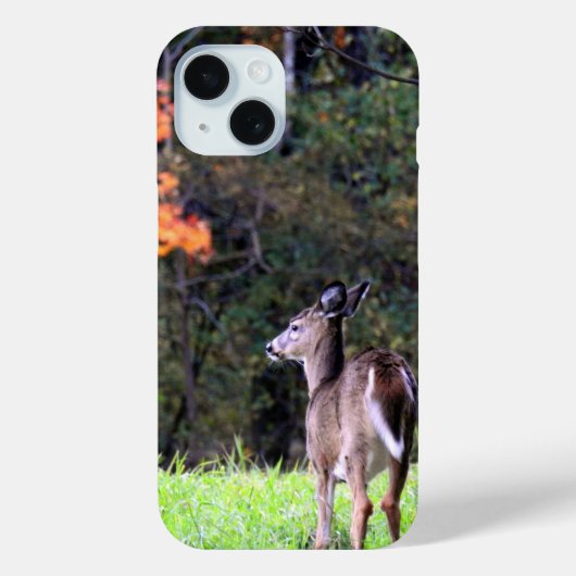 野原の鹿 – 秋の日 Case-Mate iPhoneケース (裏面)