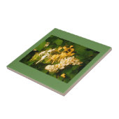 野咲きバラハニーサックルセラミックタイル タイル (側面)