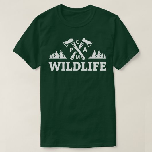 野営ライフキャンプ Tシャツ (デザイン正面)