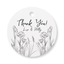 野図解入りの、写真付きの花結婚式招待状