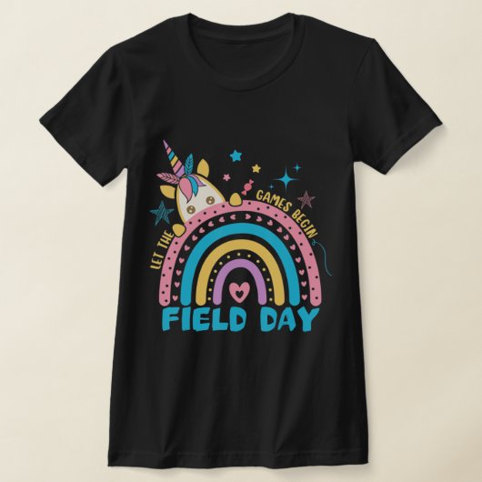 野外の日ゲームを開始する子供たち男の子の女の子のテック Tシャツ (レイダウン)