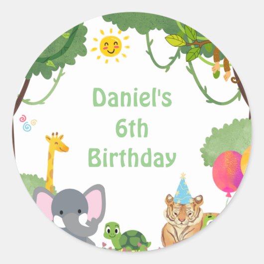 野外へようこそ！ ラウンドシール (正面)