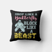 野外ホッケー獣のようなゴアリー・ブロック クッション (裏面)