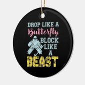 野外ホッケー獣のようなゴアリー・ブロック セラミックオーナメント (左)