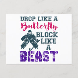 野外ホッケー獣のようなゴアリー・ブロック ポストカード