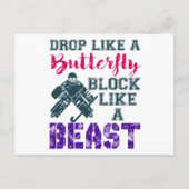 野外ホッケー獣のようなゴアリー・ブロック ポストカード (正面)