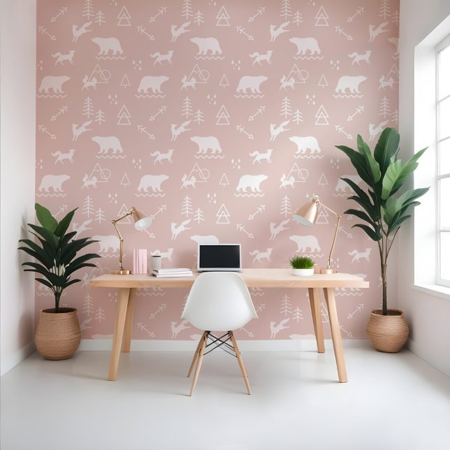 野外ミニマル荒野の森林動物 壁紙 (Minimal Outdoor Wilderness Forest Forest Animals Wallpaper)