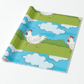 野外ランニング包装紙の鶏の肉 ラッピングペーパー (アンロールド)