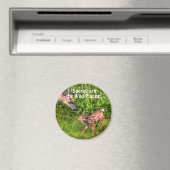 野外愛好家のための野生の鹿の子豚の野生動物 マグネット (インサイチュ (食洗機))