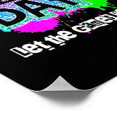 野外日学校レインボーカラースプラッシュがゲームを許可 ポスター (角)