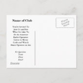 野外活動の日の写実的な昇進の郵便はがきはカスタマイズ! インビテーションポストカード (裏面)