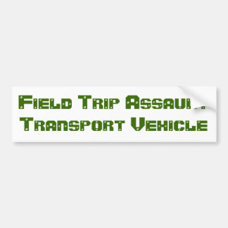 野外研究活動攻撃の輸送車 バンパーステッカー
