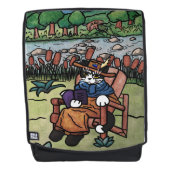 野外読園猫 バックパック (正面)