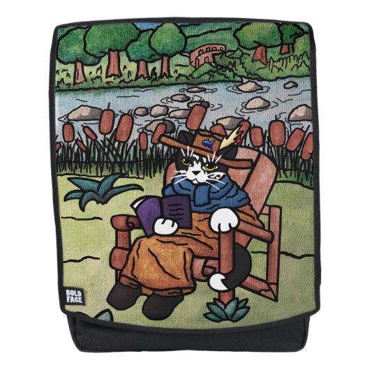 野外読園猫 バックパック (正面)