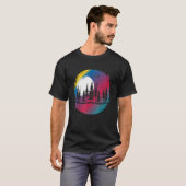 野外野生生物の月光の森フルムーンカラー Tシャツ (正面フル)