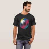 野外野生生物の月光の森フルムーンカラー Tシャツ (正面フル)