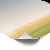 野威厳のある野を疾走する一角獣 ポスター (コーナー)