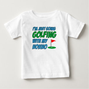 野孫でゴルフにイタリアン行く ベビーTシャツ