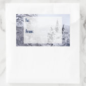 野尻湖ギフトラベルシール 長方形シール (バッグ)