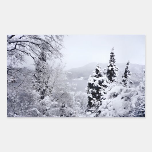 野尻湖ステッカー 長方形シール (正面)