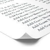 野山緑植物表結婚示 ポスター (角)