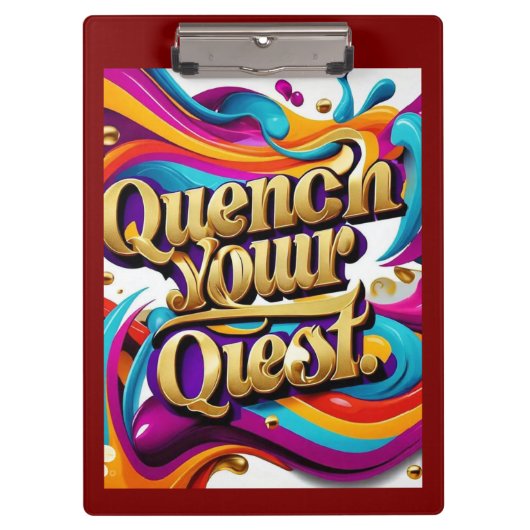 「野心を燃やす」 クリップボード (正面)