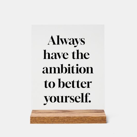 野心アクリル徴候 アクリルサイン (正面)