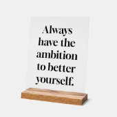 野心アクリル徴候 アクリルサイン (傾斜)