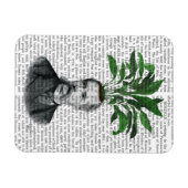 野心性頭部植物ヘッド マグネット (横)