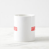 野心的なスタンプ コーヒーマグカップ (中央)