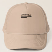 野心的なトラック帽 キャップ (正面)