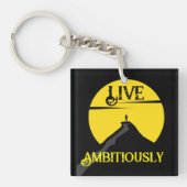 野心的にキーチェーンを生きる キーホルダー (正面)