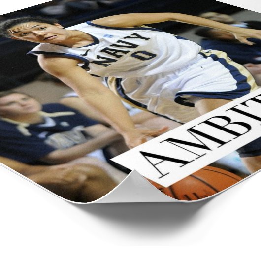 野心 – バスケットボールポスやる気を起こさせるター ポスター (角)