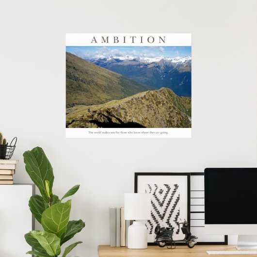 野心 ポスター (ホームオフィス)