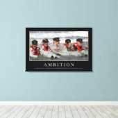野心：感動的引用文 キャンバスプリント (インサイチュ (ウッドフロア))