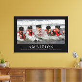 野心：感動的引用文 キャンバスプリント (インサイチュ (リビング))