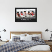 野心：感動的引用文 キャンバスプリント (インサイチュ (寝室))