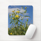 野性ひまわりフローラ花自然撮影 マウスパッド (マウス)