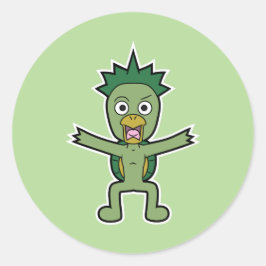 野性ガワパ日本のパ河童妖怪 ラウンドシール