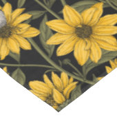 野性ヒマワリと金山鳥/黄色とgr テーブルクロス (アングル)