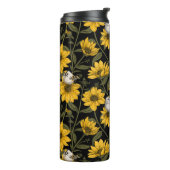 野性ヒマワリと金山鳥/黄色 タンブラー (回転左)