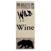 野性生物のコレクションのワインのバッグ ワインギフトバッグ (裏面)