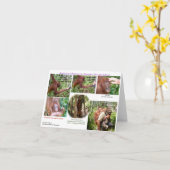 野性生物のロマンチックなユーモア カード (黄色い花)