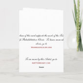 野性生物の休日カードの維持 シーズンカード (裏面)