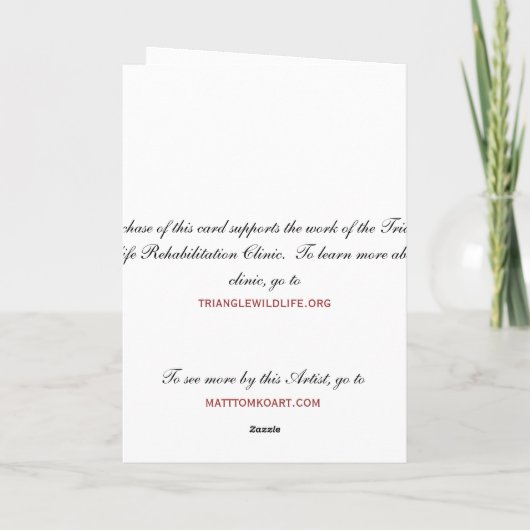 野性生物の休日カードの維持 シーズンカード (裏面)