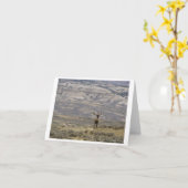 野性生物の写真撮影のメッセージカードのデザイン1 カード (黄色い花)