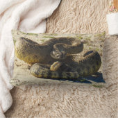 野性生物の枕、ハ虫類、ヘビ、ガラガラヘビ ランバークッション (ブランケット)